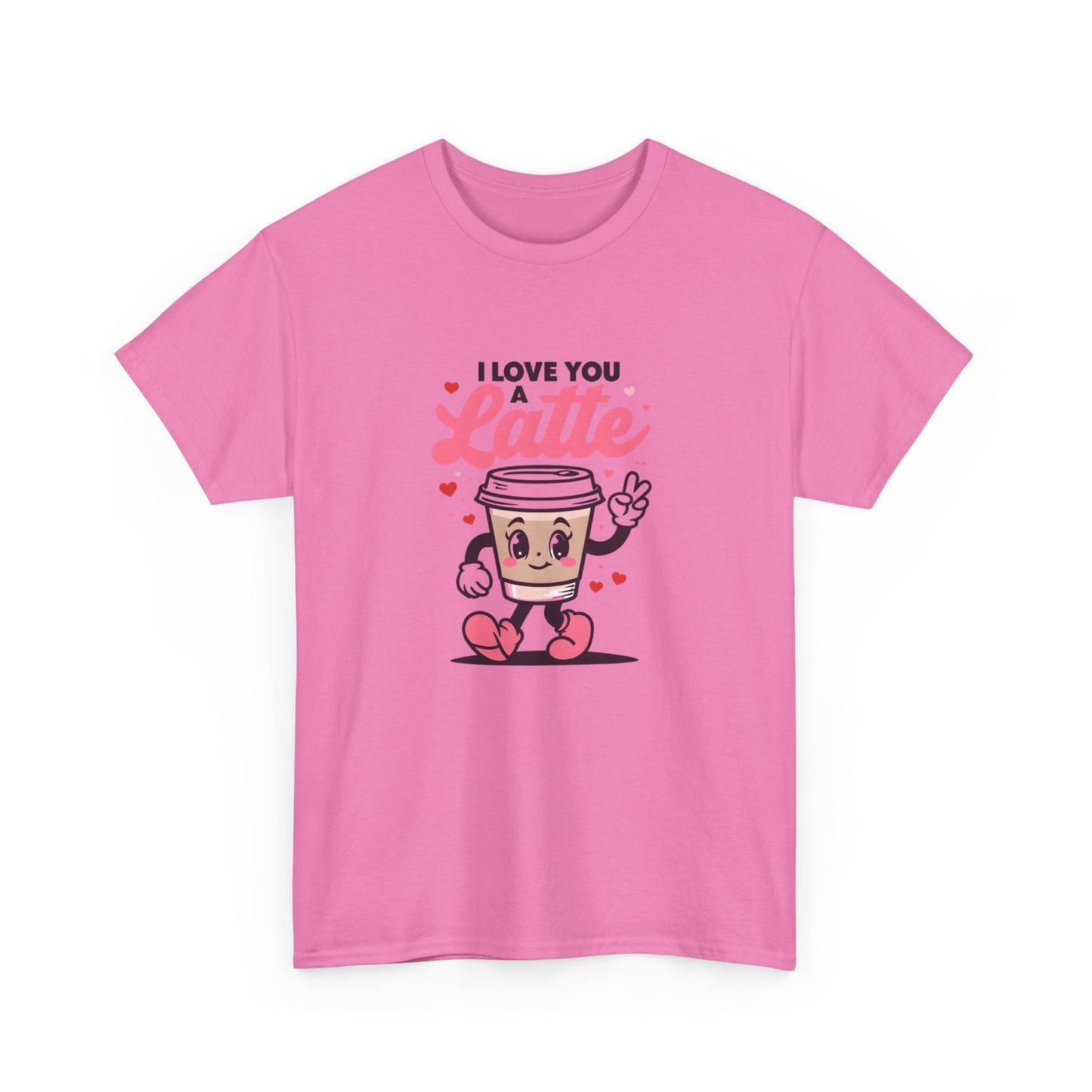 Cute Coffee Lover Tee, I Love You a Latte Shirt