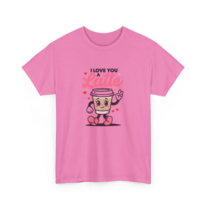 Cute Coffee Lover Tee, I Love You a Latte Shirt