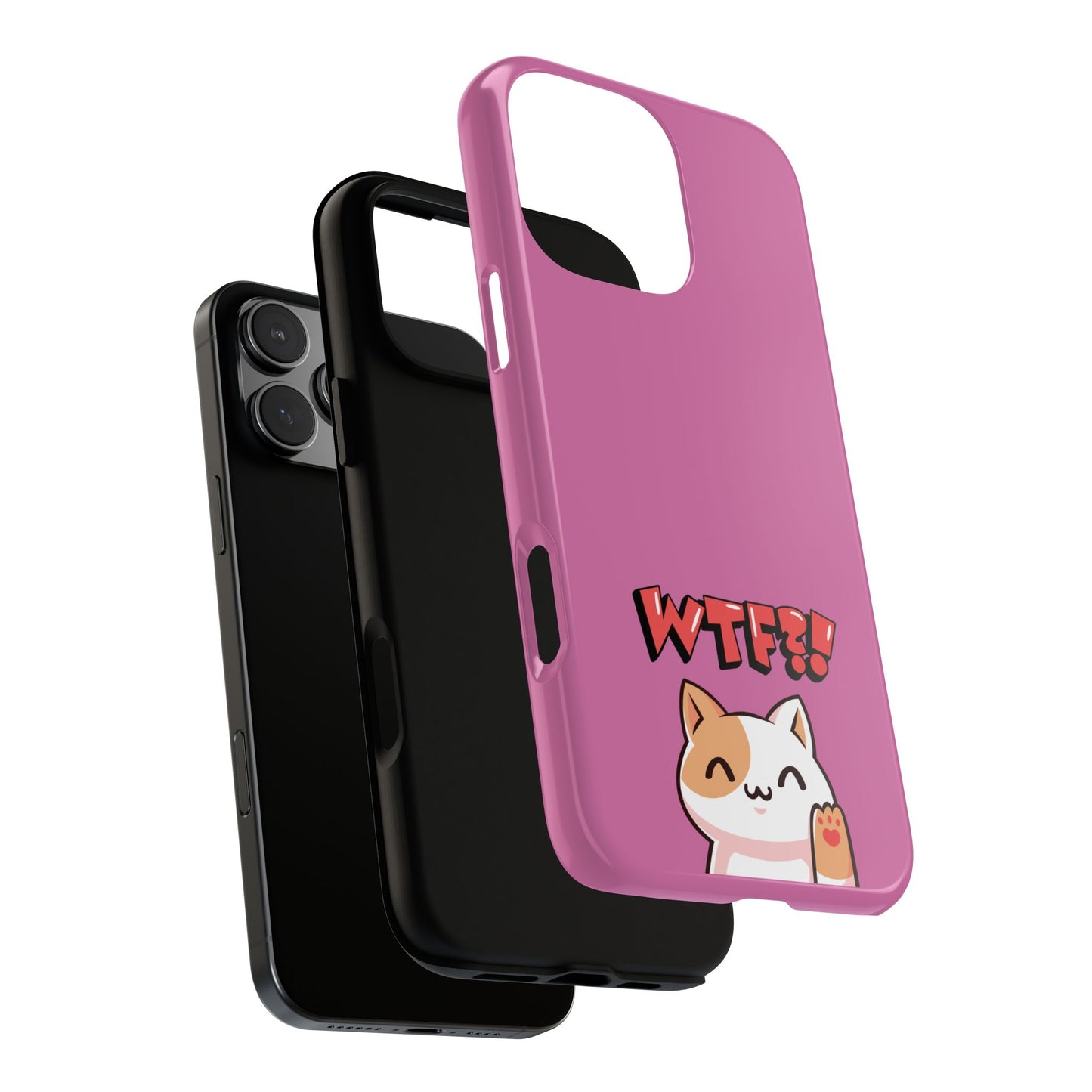 Cute WTF Cat Phone Case