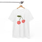 Cherry Print Unisex Tee, Cute Graphic