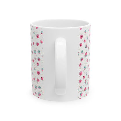 Floral Pattern Ceramic Mug