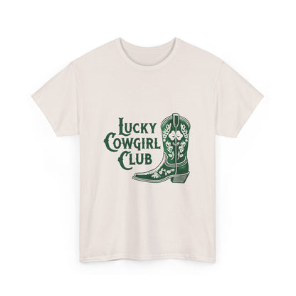 Lucky Cowgirl Club Tee, Western Themed T-Shirt