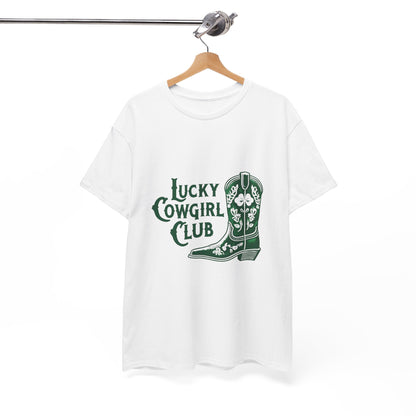 Lucky Cowgirl Club Tee, Western Themed T-Shirt