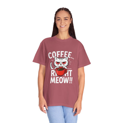 Cute Cat Coffee Lover Unisex T-Shirt