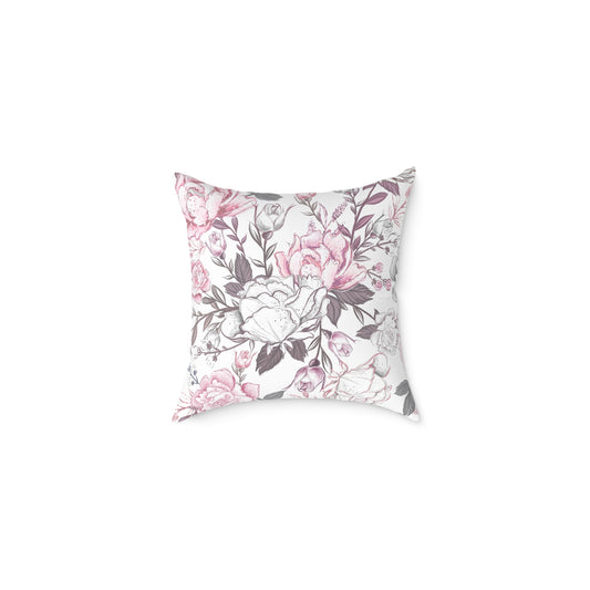Floral Square Pillow