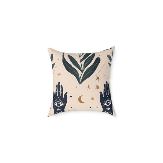 Bohemian Square Pillow, Decorative Throw Pillow