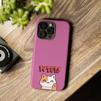 Cute WTF Cat Phone Case