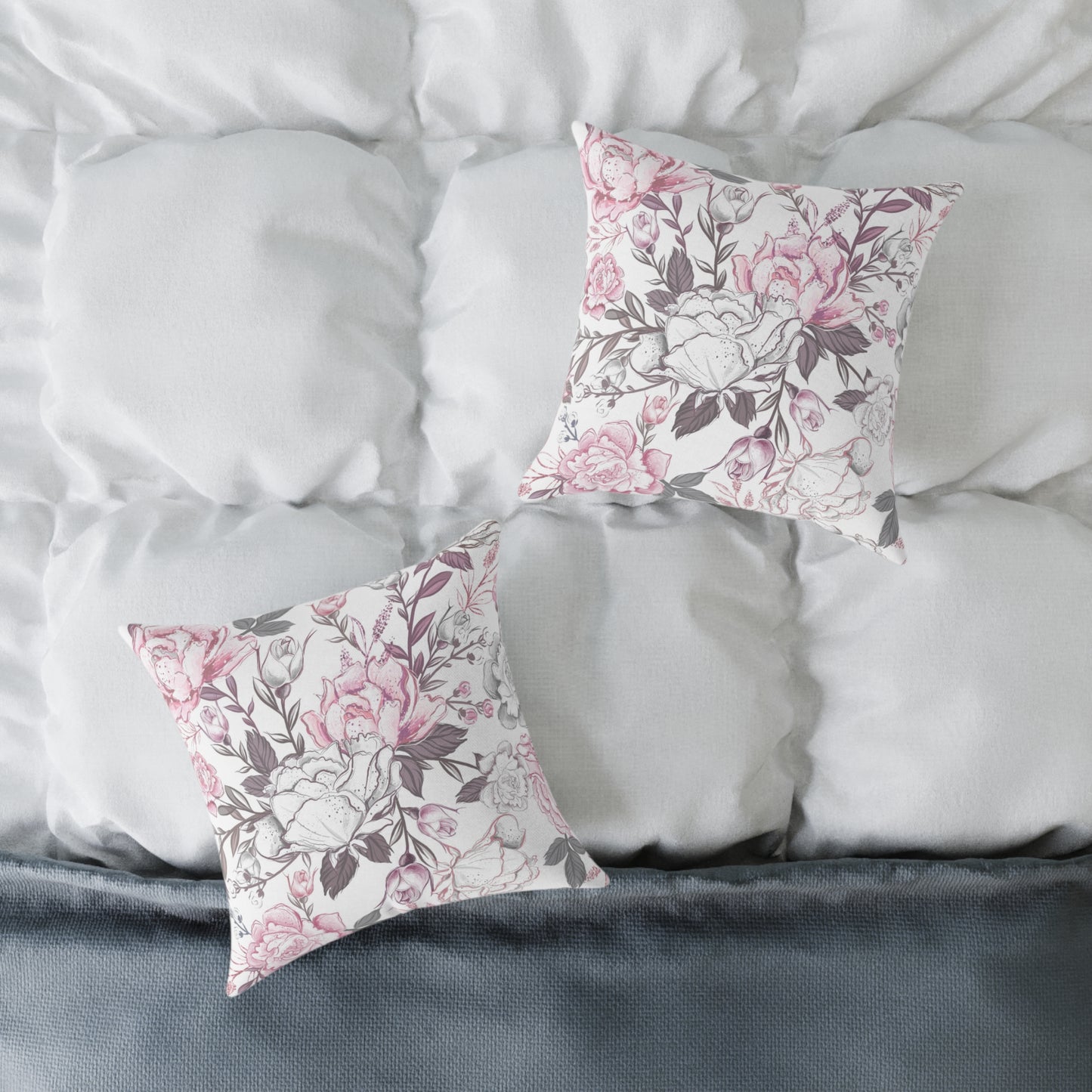 Floral Square Pillow