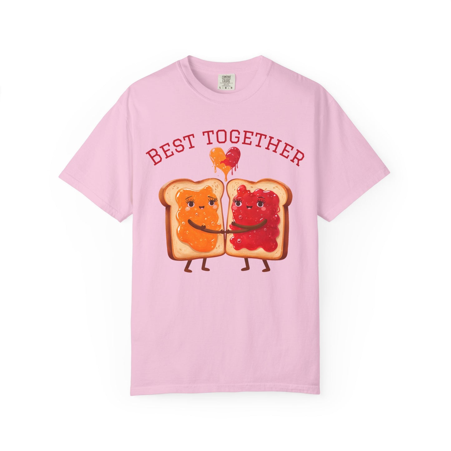Cute Best Together T-Shirt for Couples, Matching Tops