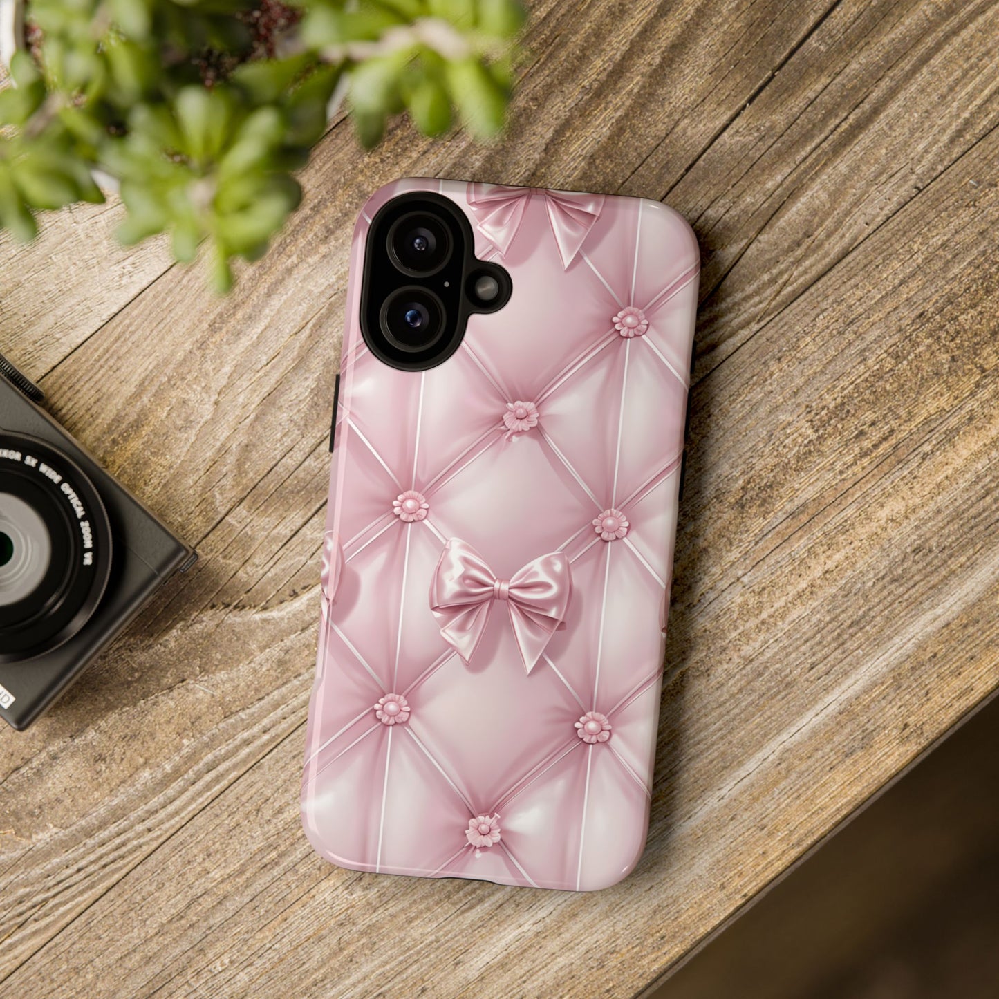 Elegant Pink Bow Phone Case