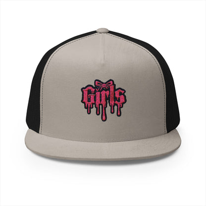 Embroidered 5 Panel Trucker Cap Cool