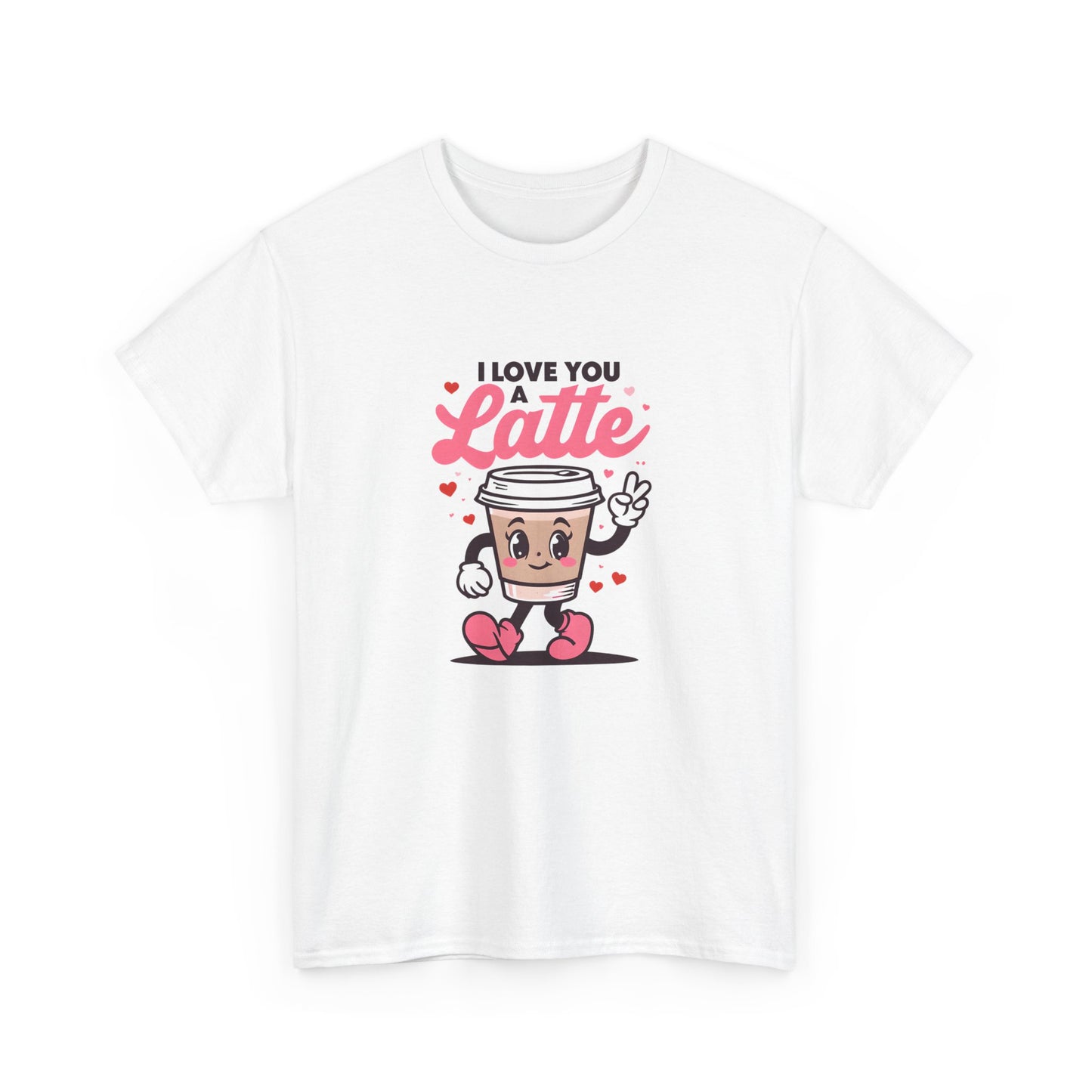 Cute Coffee Lover Tee, I Love You a Latte Shirt