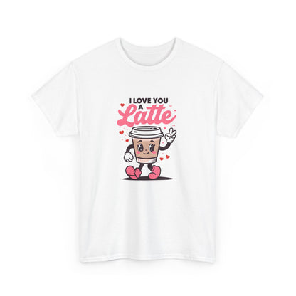 Cute Coffee Lover Tee, I Love You a Latte Shirt