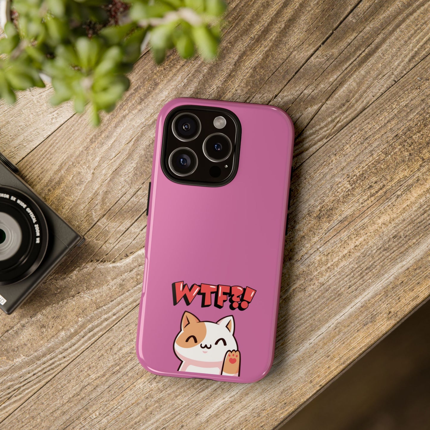 Cute WTF Cat Phone Case