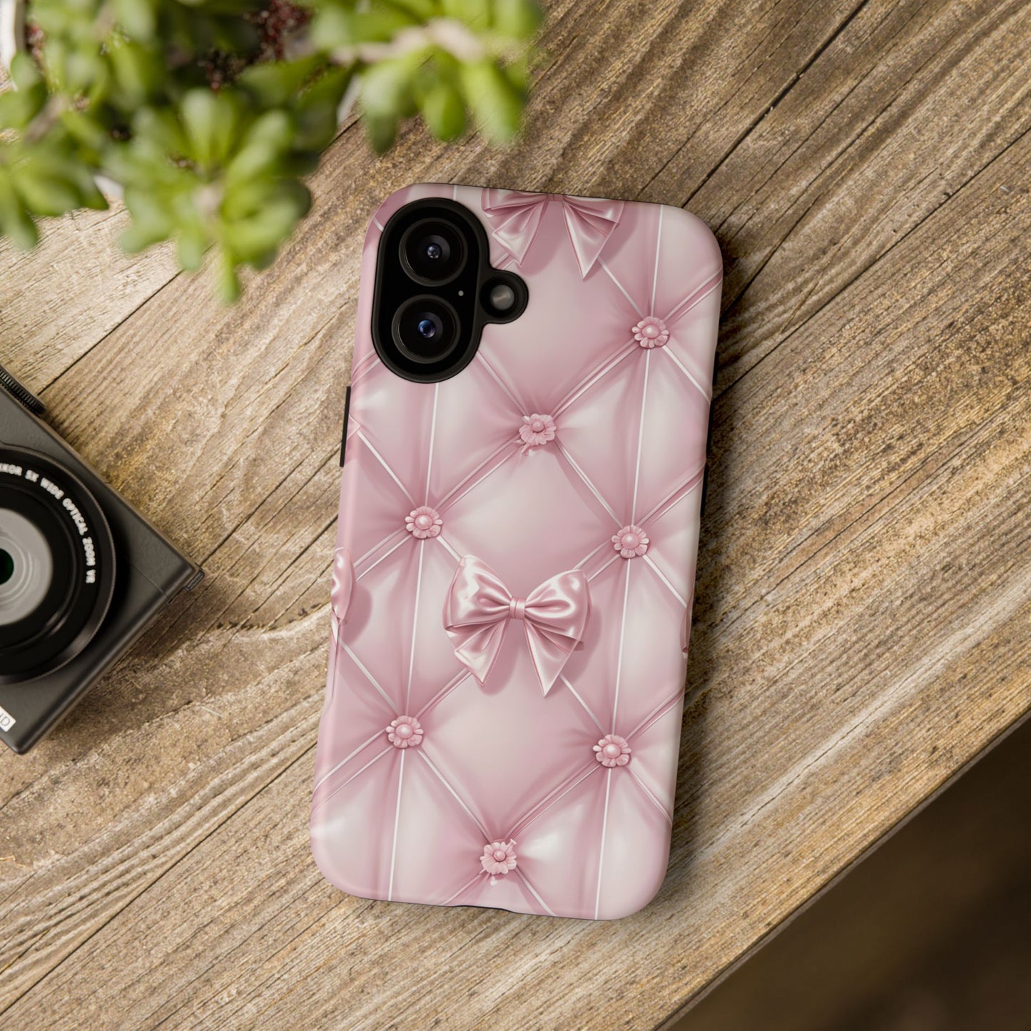 Elegant Pink Bow Phone Case