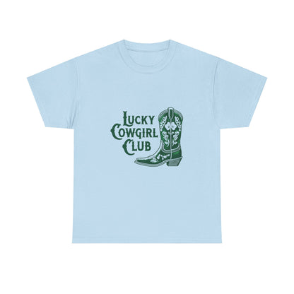 Lucky Cowgirl Club Tee, Western Themed T-Shirt