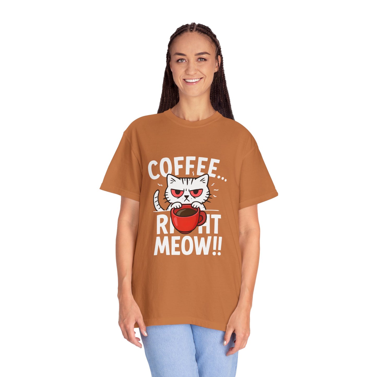 Cute Cat Coffee Lover Unisex T-Shirt