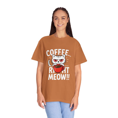 Cute Cat Coffee Lover Unisex T-Shirt
