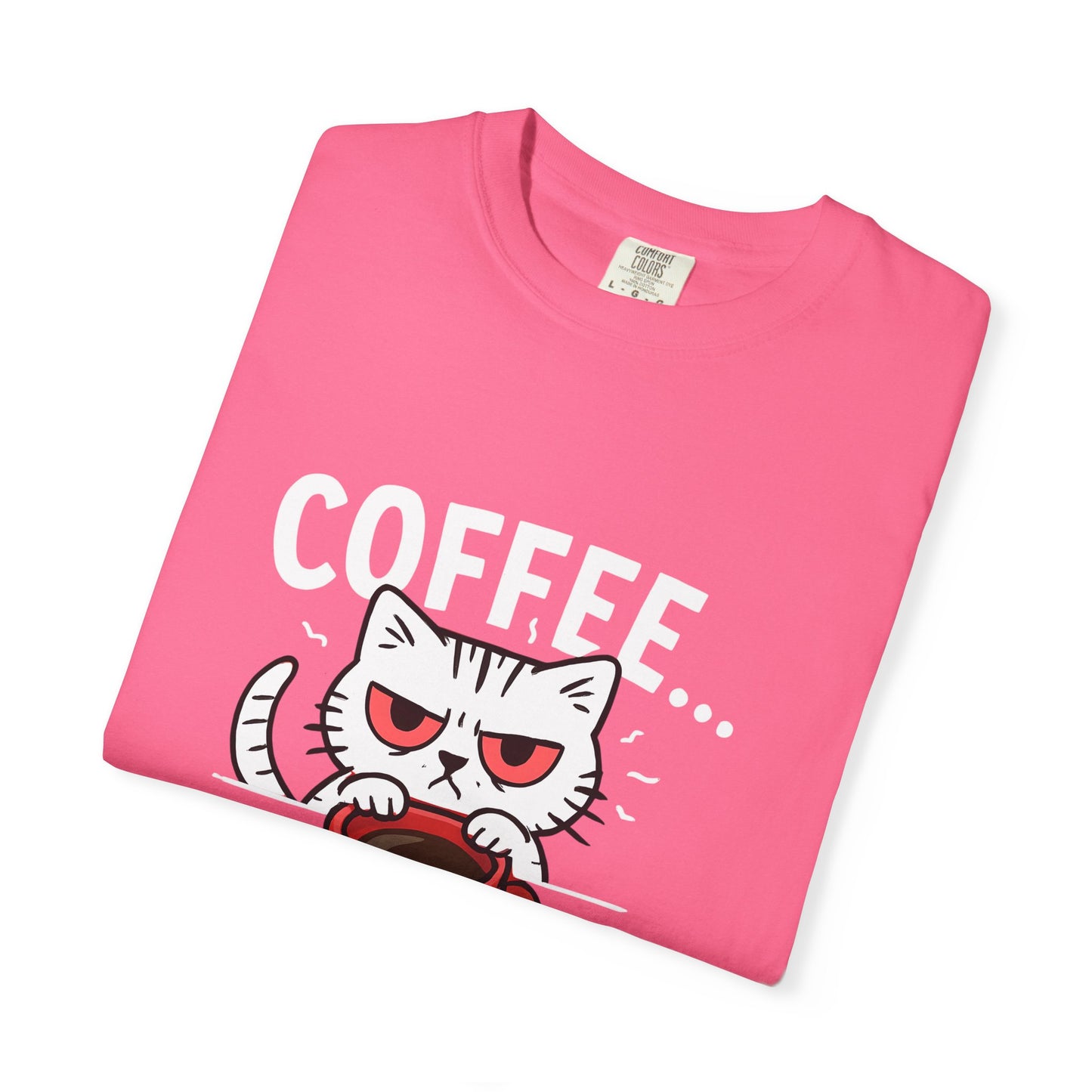 Cute Cat Coffee Lover Unisex T-Shirt
