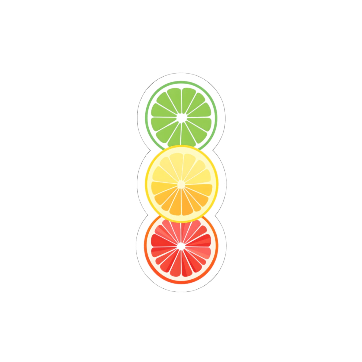 Colorful Citrus Kiss-Cut Stickers