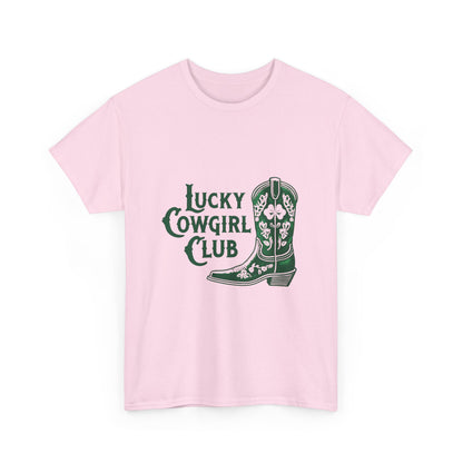 Lucky Cowgirl Club Tee, Western Themed T-Shirt