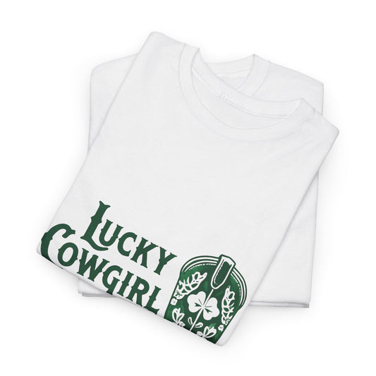 Lucky Cowgirl Club Tee, Western Themed T-Shirt