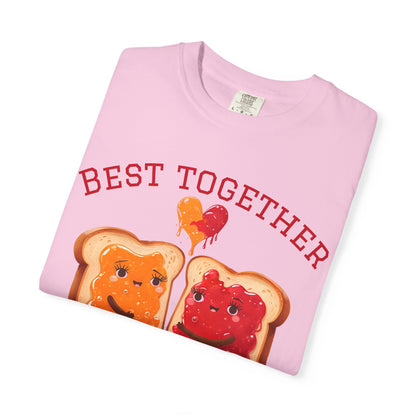 Cute Best Together T-Shirt for Couples, Matching Tops