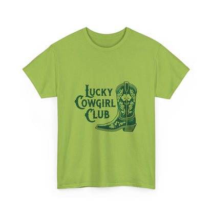 Lucky Cowgirl Club Tee, Western Themed T-Shirt