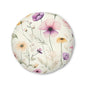 Boho Floral Tufted Floor Pillow, Round