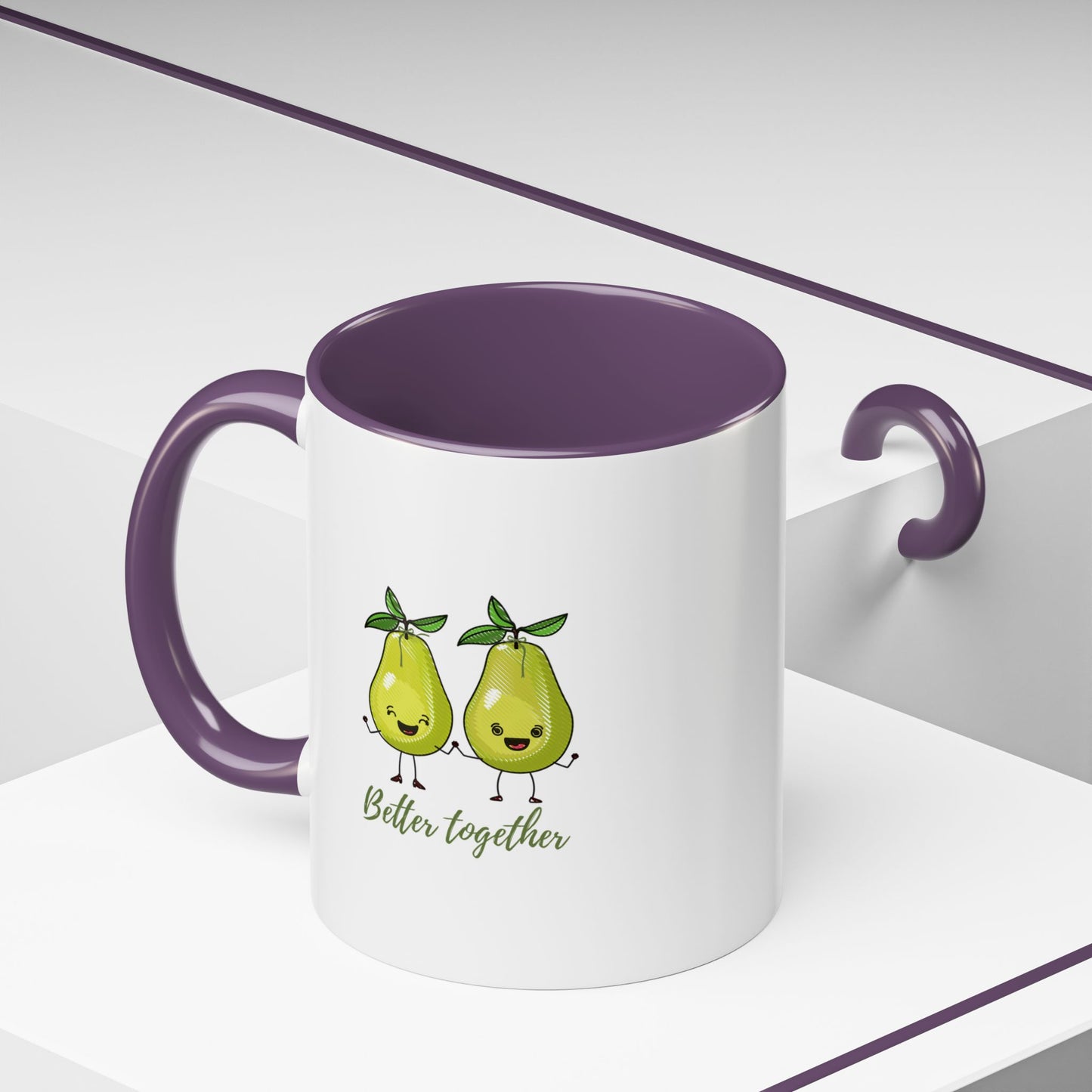 Cute Pears Accent Coffee Mug