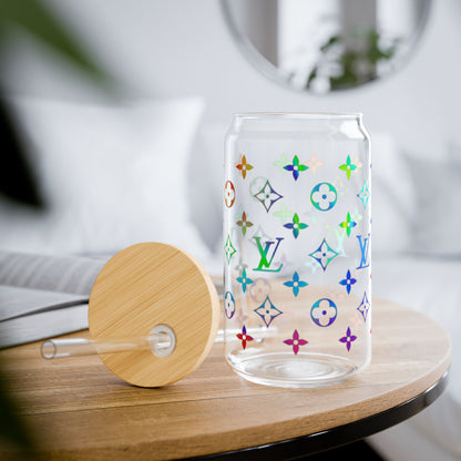 Luxury Rainbow Sipper Glass