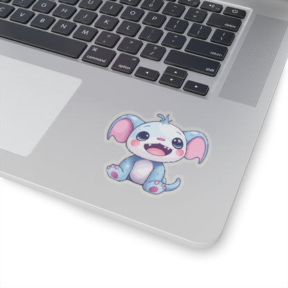 Cute Cartoon Elephant Kiss-Cut Stickers