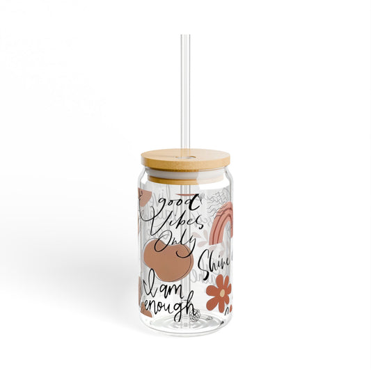 Good Vibes Sipper Glass