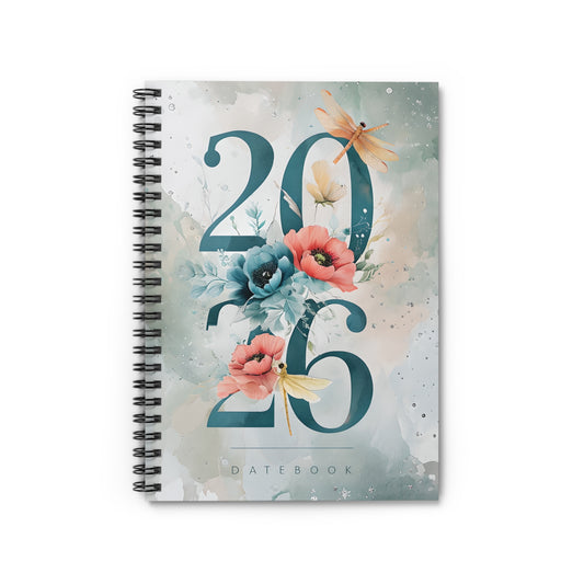 Floral 2026 Diary Notebook - Ideal for Journaling