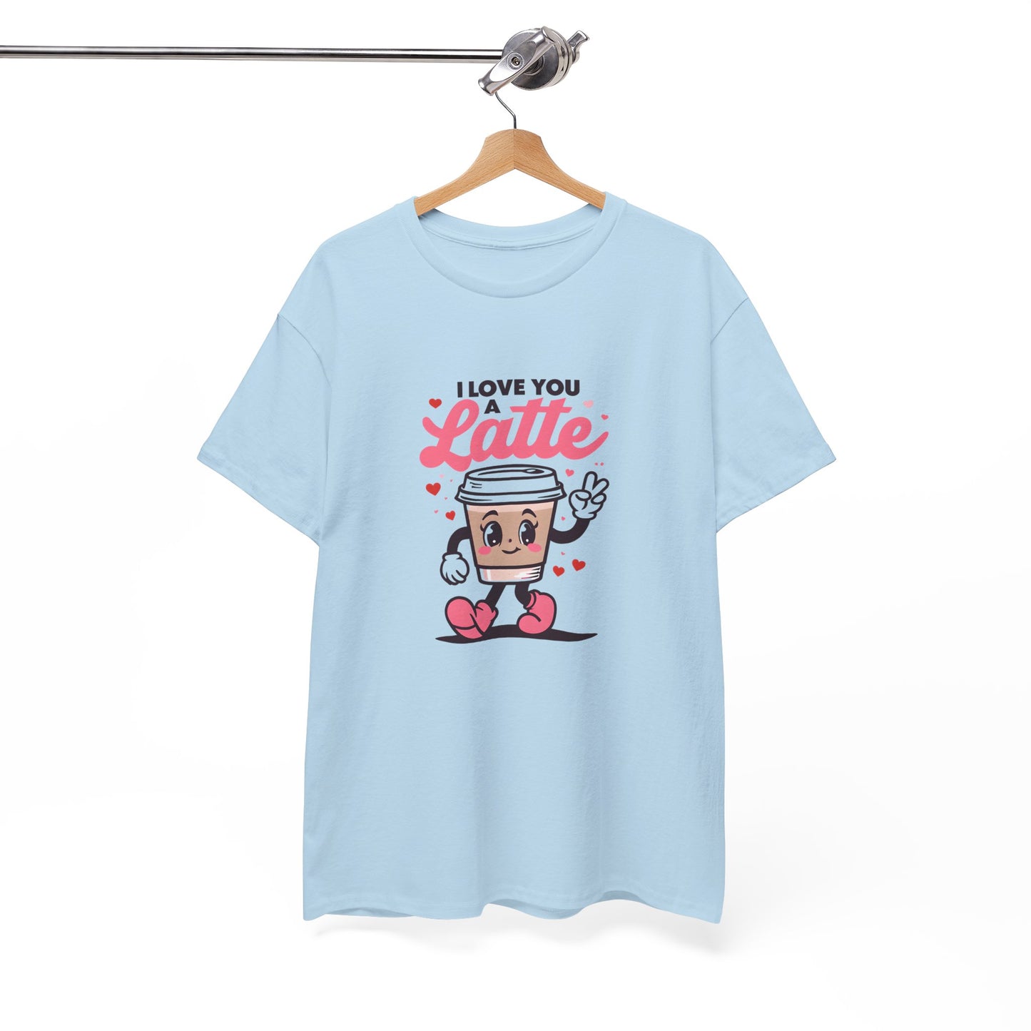 Cute Coffee Lover Tee, I Love You a Latte Shirt