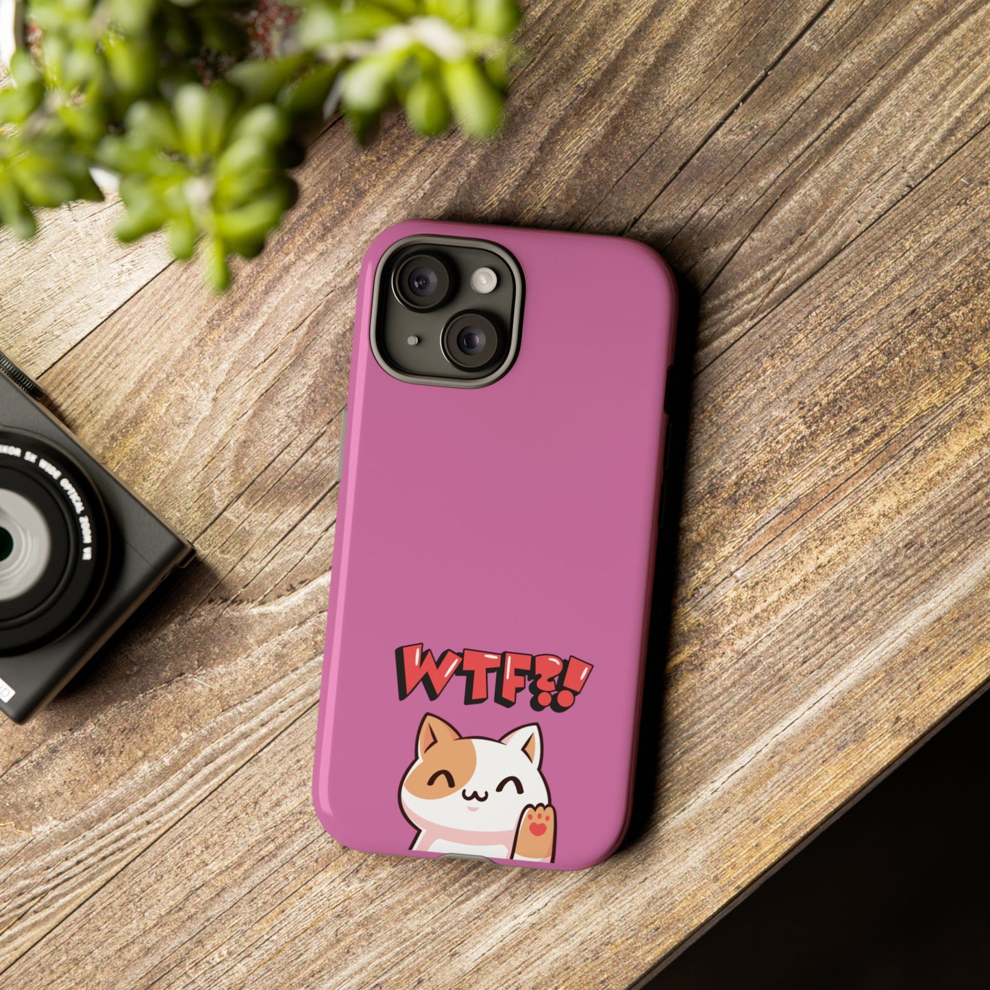 Cute WTF Cat Phone Case