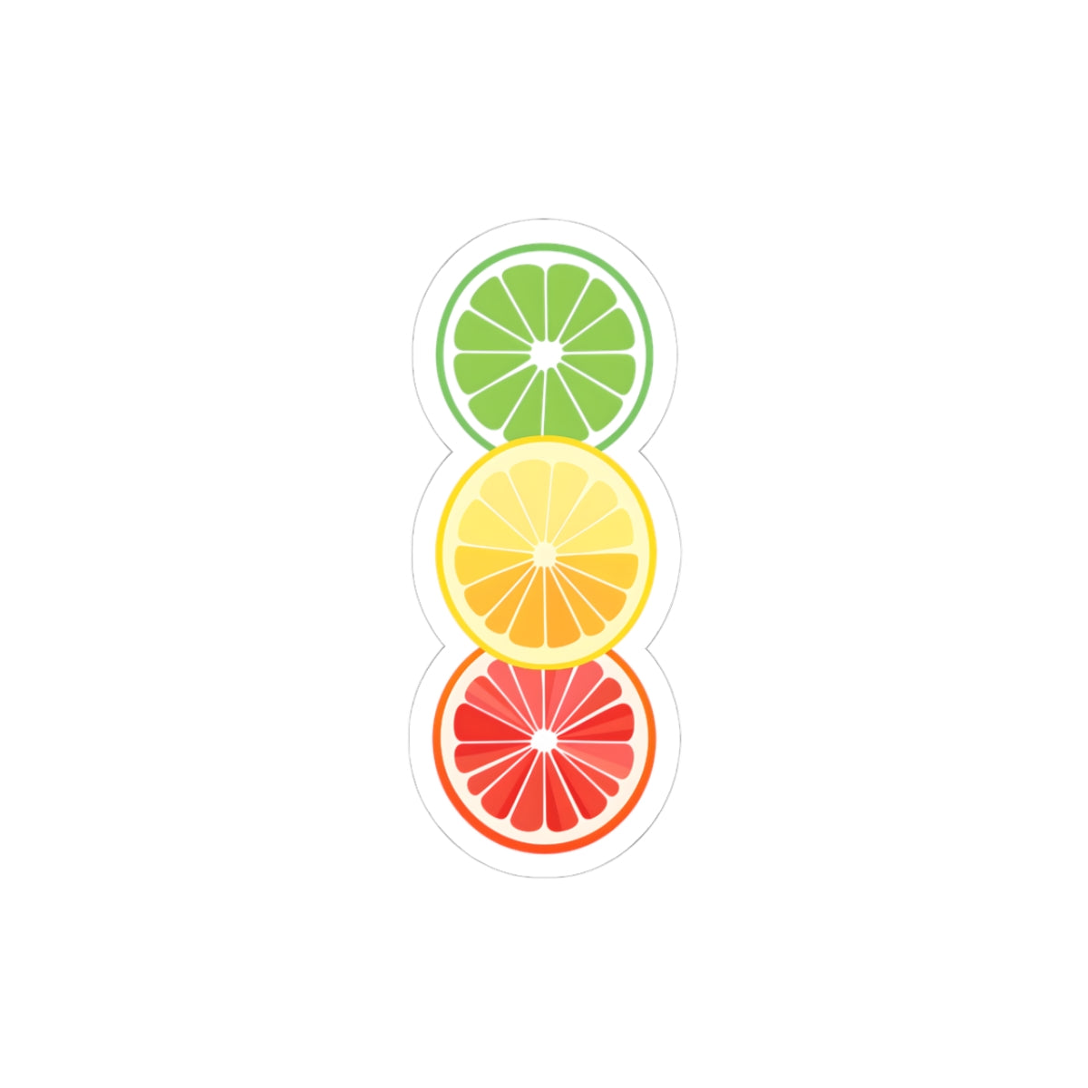 Colorful Citrus Kiss-Cut Stickers