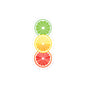Colorful Citrus Kiss-Cut Stickers