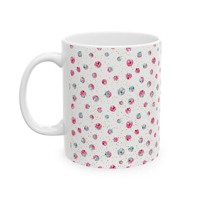 Floral Pattern Ceramic Mug
