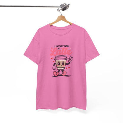 Cute Coffee Lover Tee, I Love You a Latte Shirt