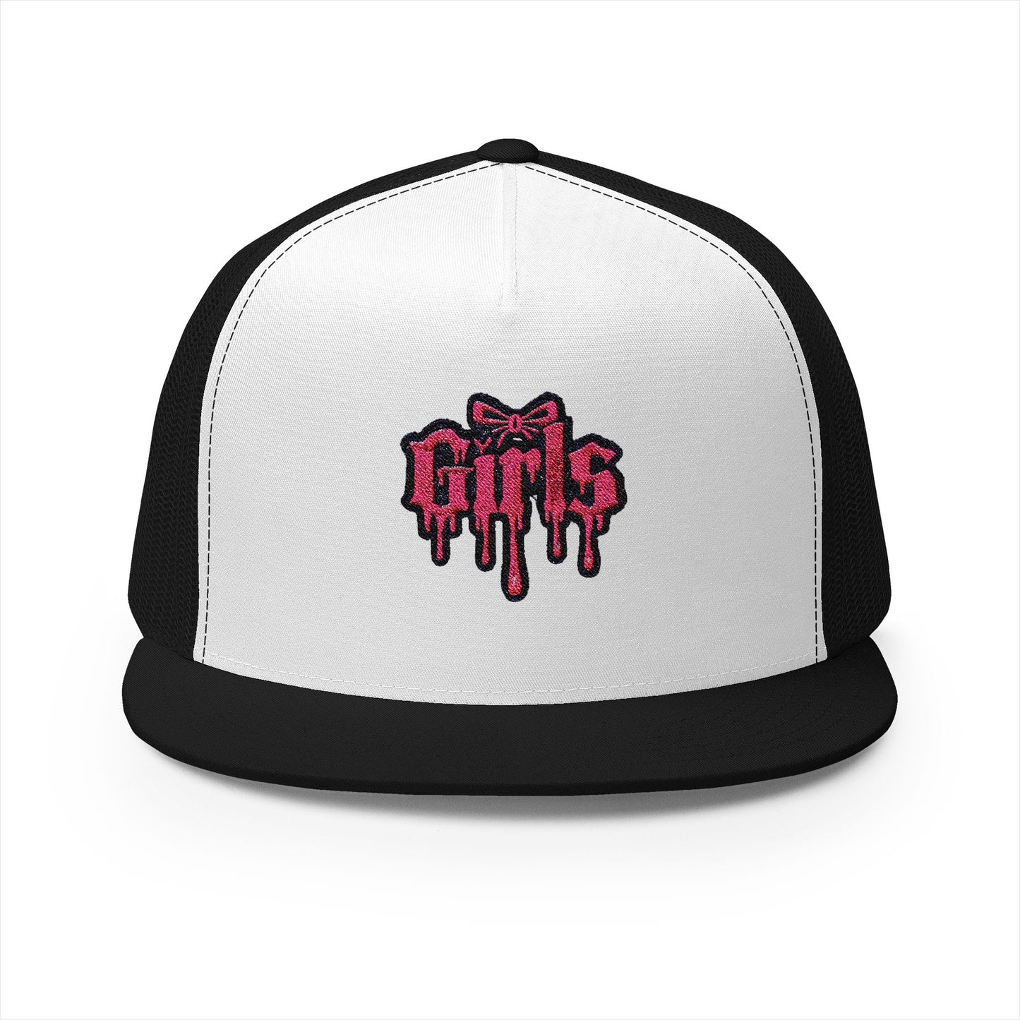 Embroidered 5 Panel Trucker Cap Cool