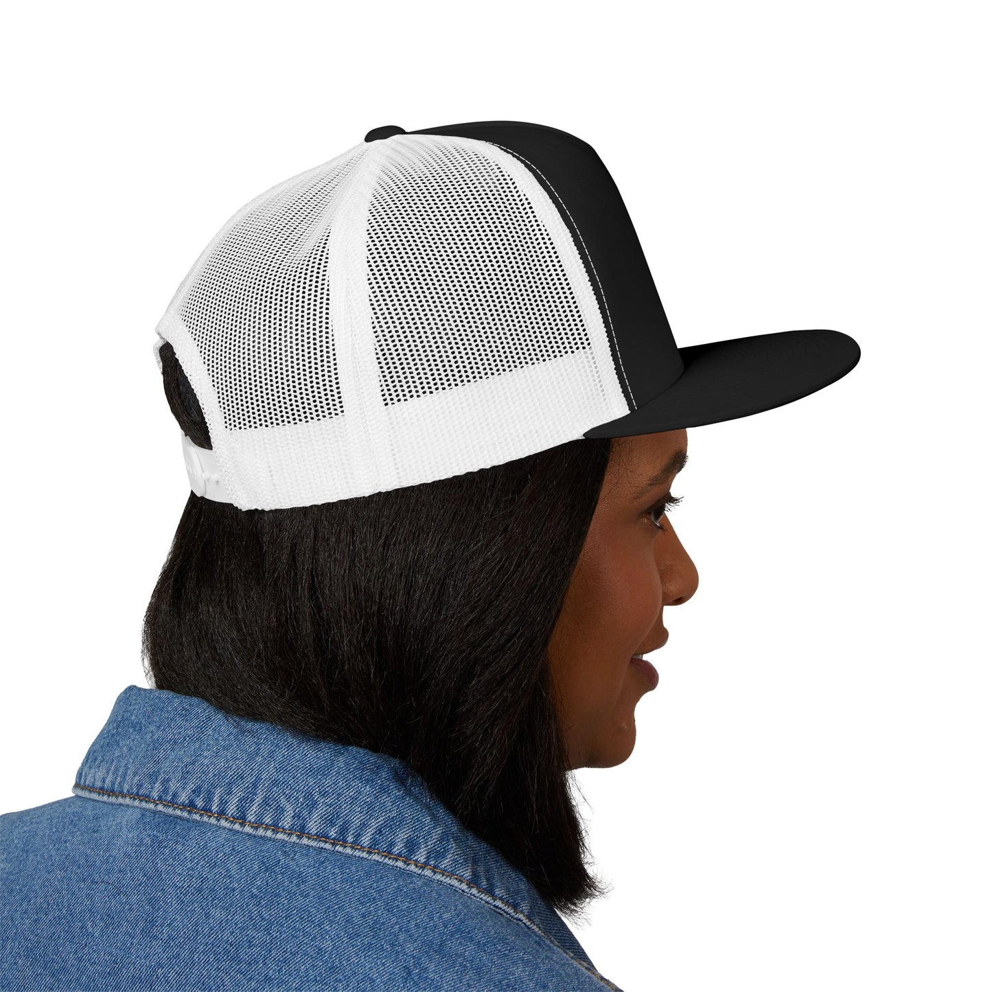Embroidered 5 Panel Trucker Cap Cool