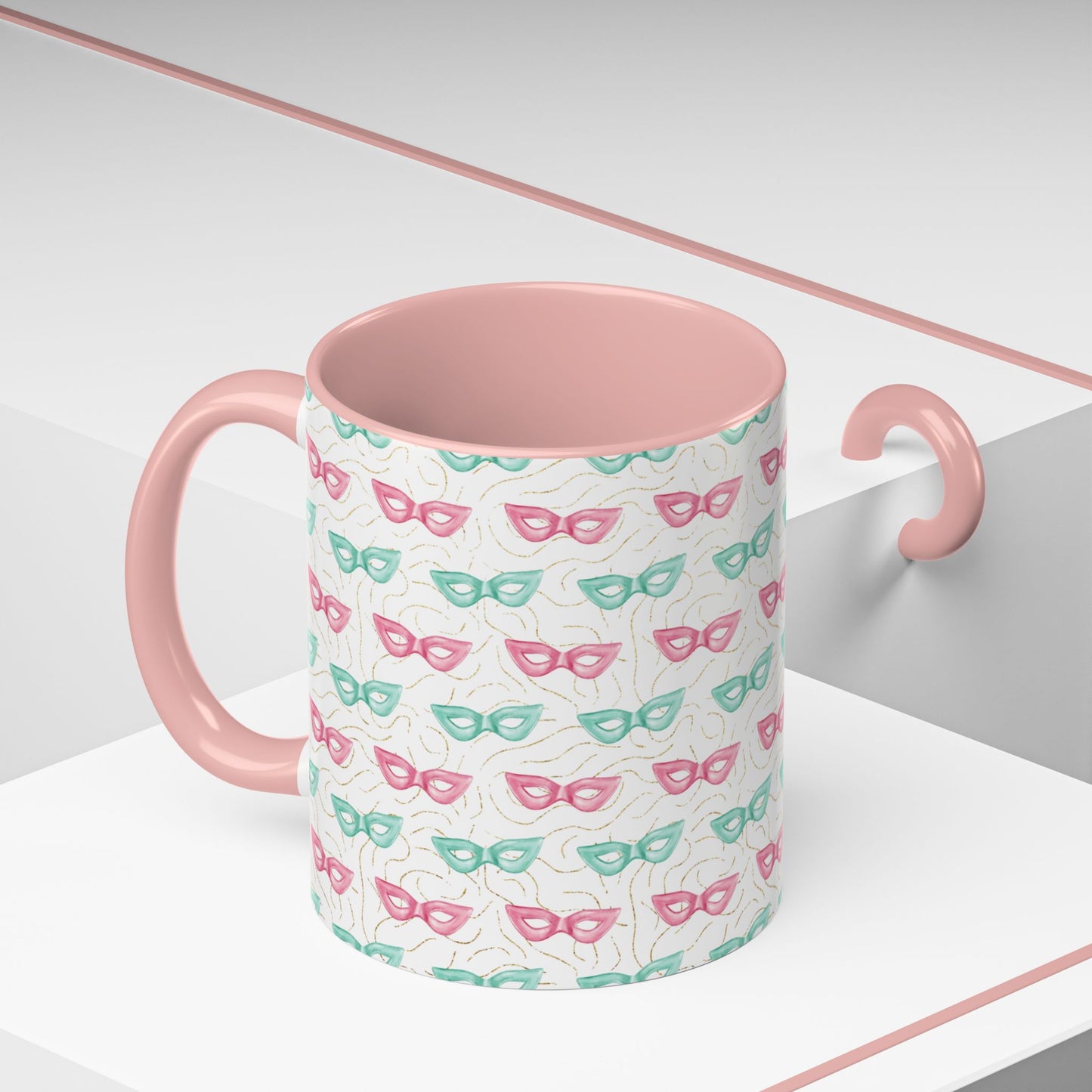 Colorful Glasses Accent Coffee Mug