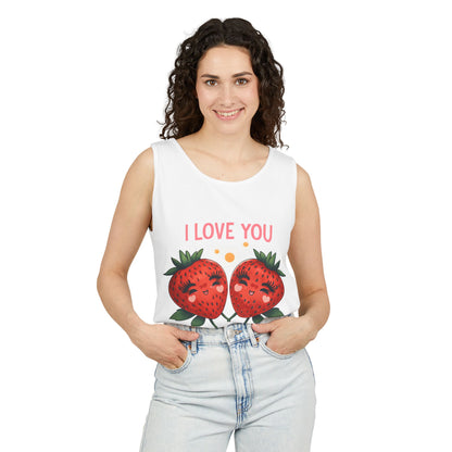 Strawberry Love Tank Top - I Love You Berry Much