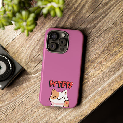 Cute WTF Cat Phone Case