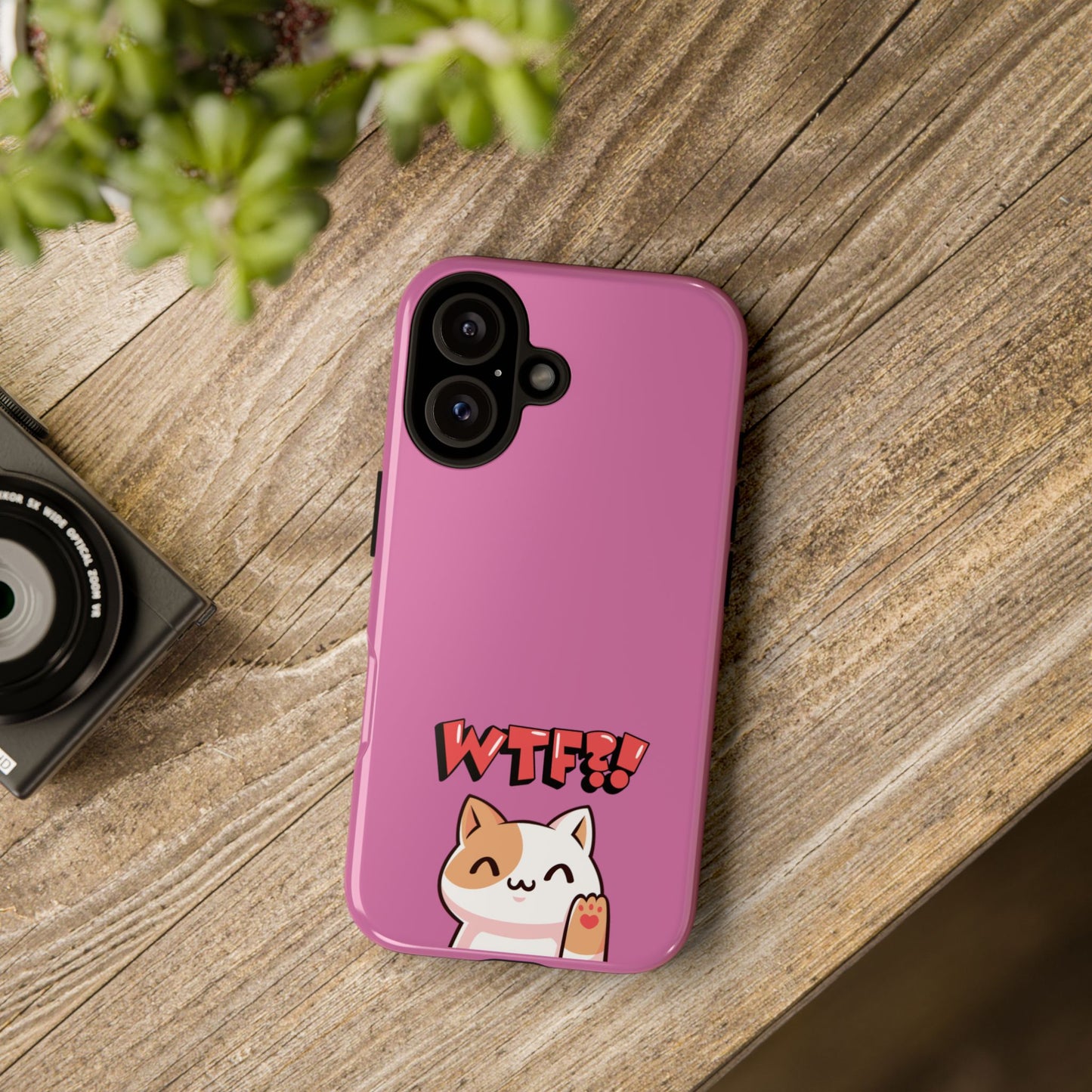 Cute WTF Cat Phone Case