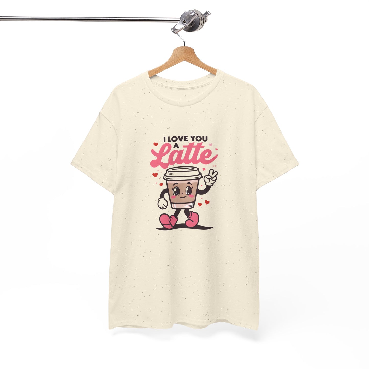 Cute Coffee Lover Tee, I Love You a Latte Shirt