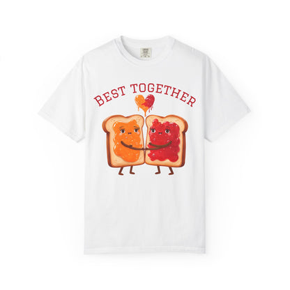 Cute Best Together T-Shirt for Couples, Matching Tops