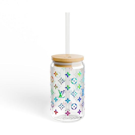 Luxury Rainbow Sipper Glass