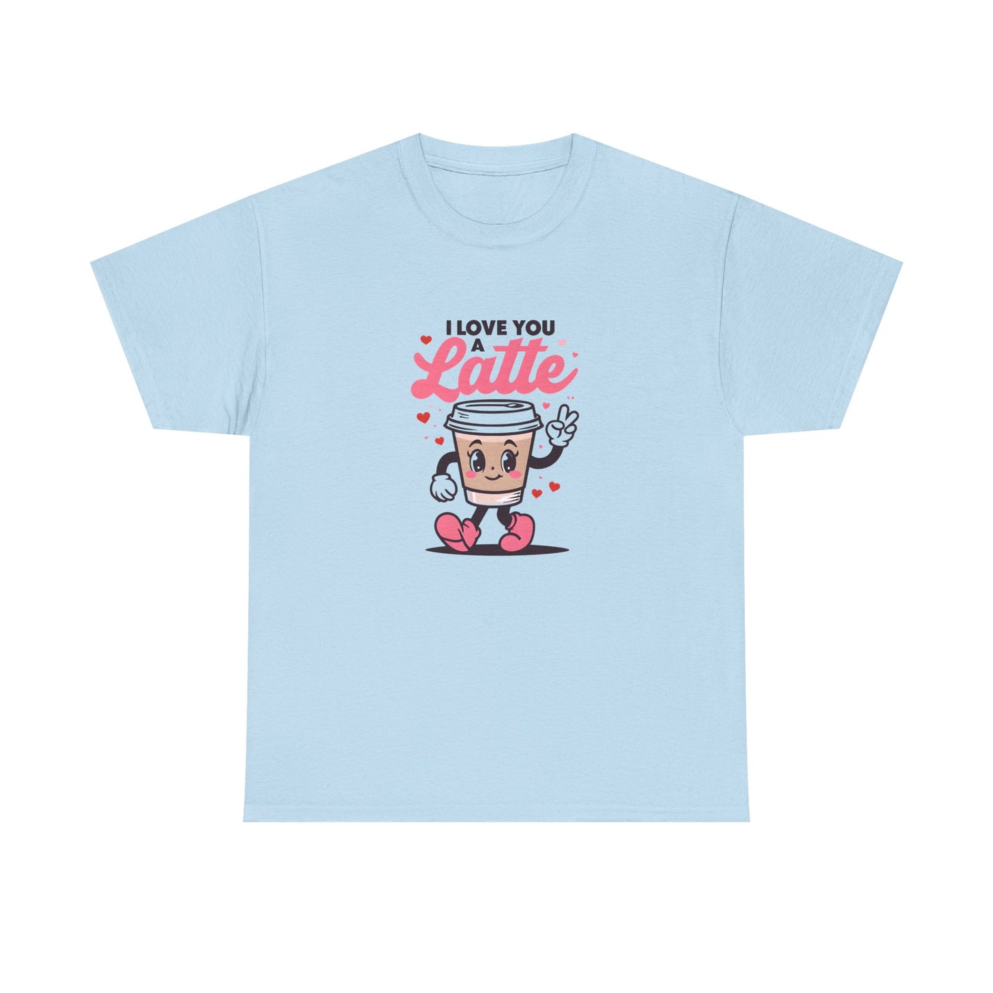 Cute Coffee Lover Tee, I Love You a Latte Shirt